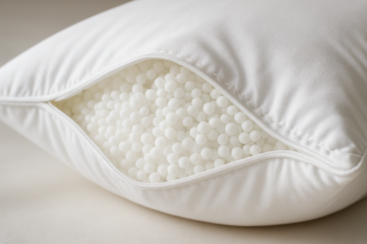 Close-up of Ball Fibre Cushion Filling