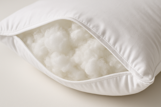 Close-up of Fibre Cushion Filling