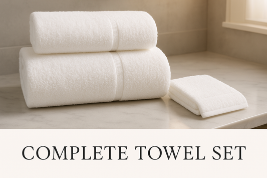Complete White Towel Set