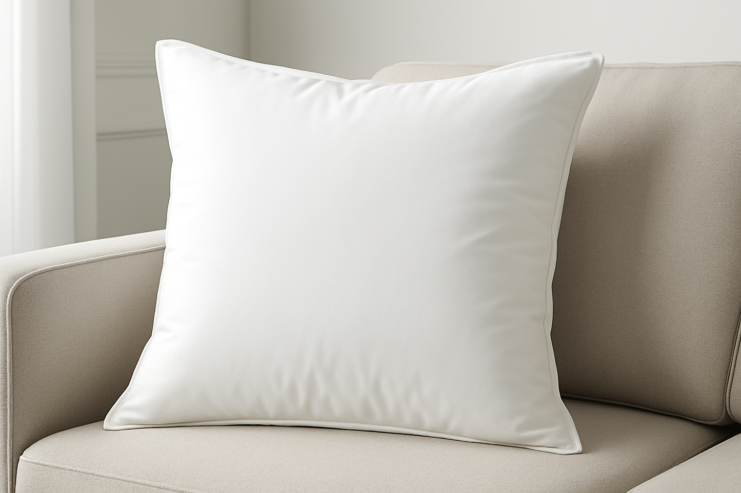 Premium White Ball Fibre Cushion