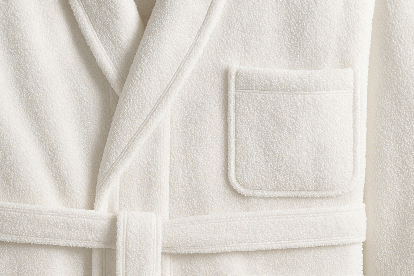 White Bath Robe Texture and Detail