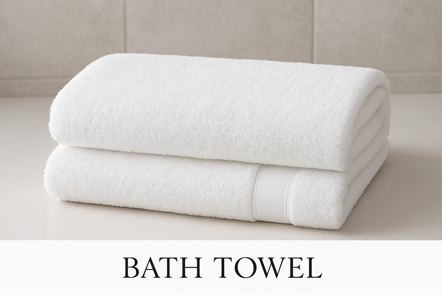 White Bath Towel