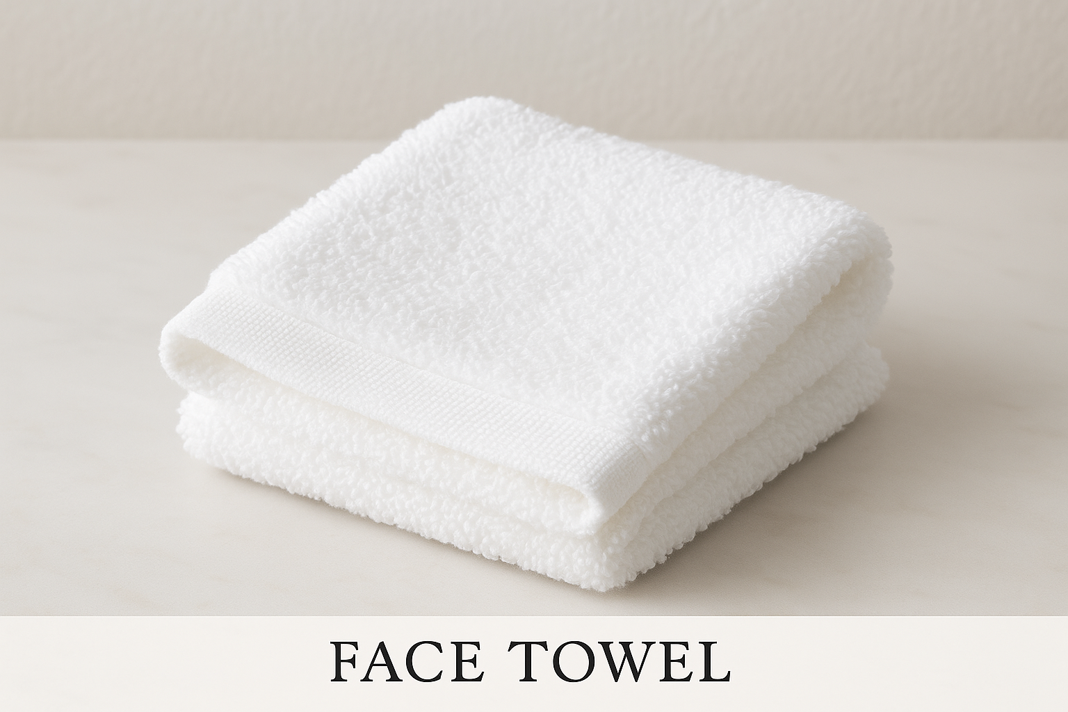 White Face Towel